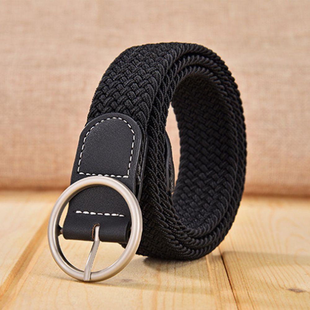 Dây Nịt Vải Canvas Da PU Phối Khóa Phong Cách Cổ Điển Thời Trang