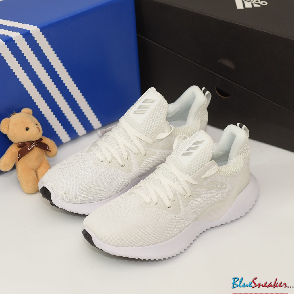 Giày Adidas Alphabounce Trắng Đế Đen (fullbox + freeship)