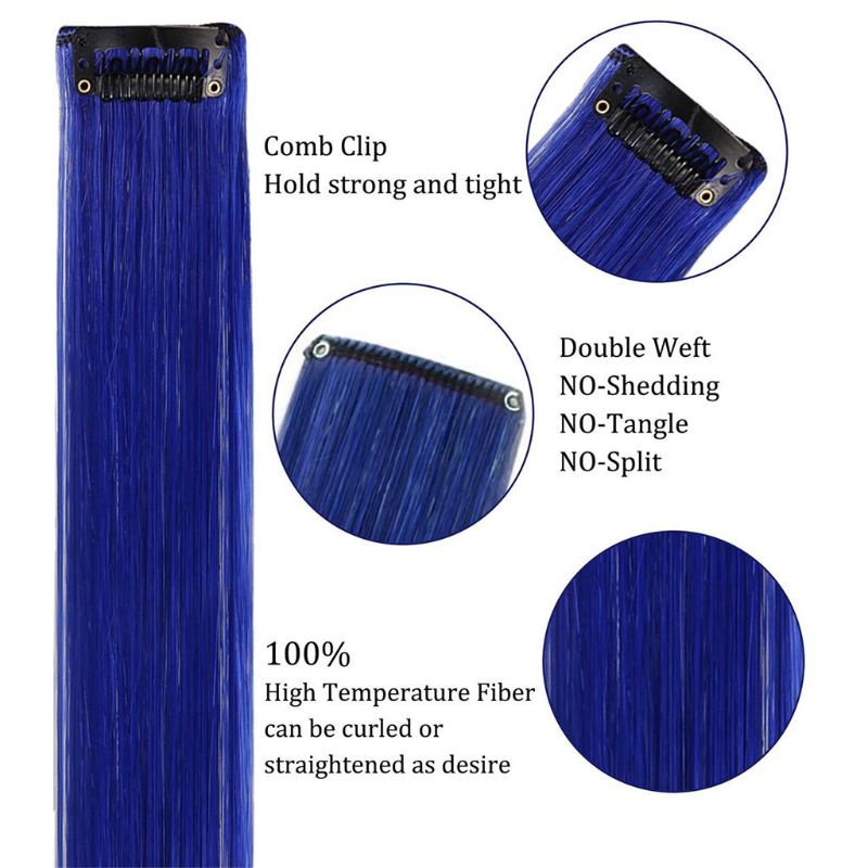 Bộ 9 Kẹp Tóc Màu Sắc Cầu Vồng Xinh Xắn Cho Búp Bê