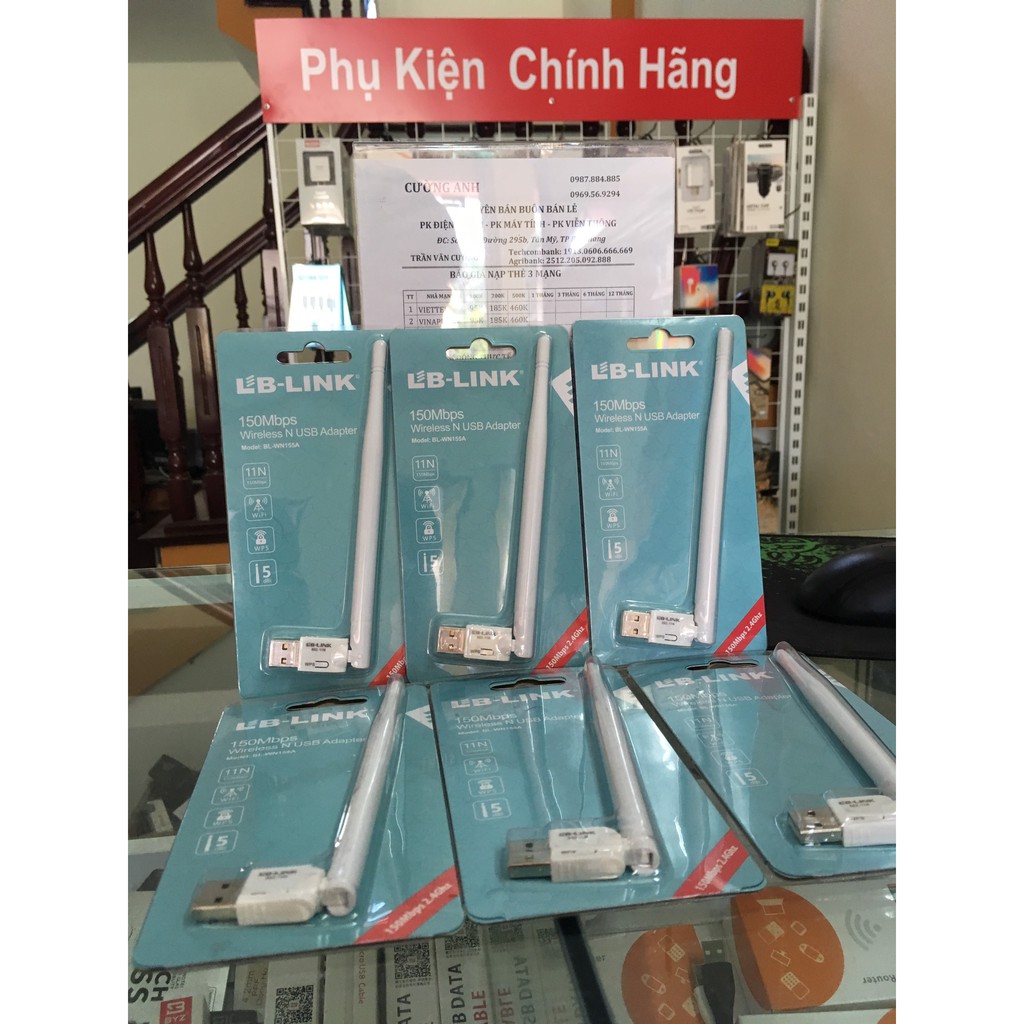 LB - LINK USB Wifi có dâu tốc độ 150Mbps ( Giá rẻ )