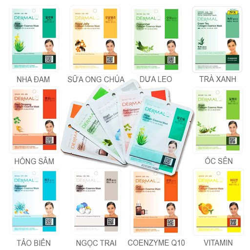 Mặt Nạ Collagen Dermal cao cấp Hàn Quốc