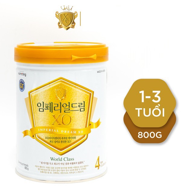 [Siêu Sale] Sữa XO Imperial Dream 800g số 3 &amp; 4&amp; Kid. Chống táo bón vượt trội. Nhập khẩu Hàn Quốc[Số 3 Date 08/2022]