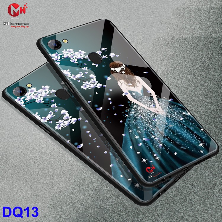 Ốp lưng dạ quang hình cô gái cho oppo F9 và oppo F7 oppo A7 - Mã sp: DQ13