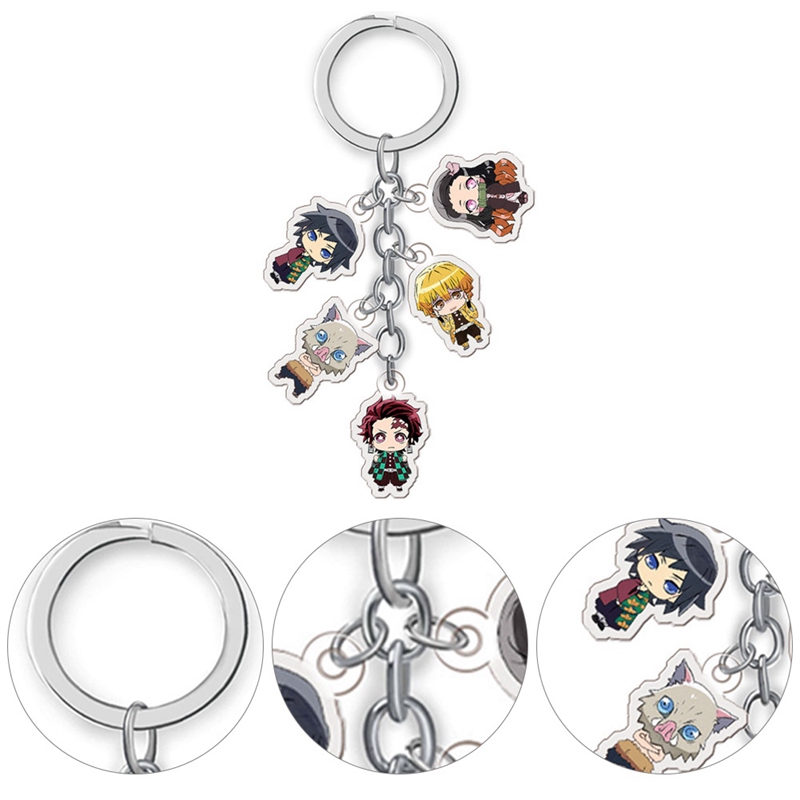 Móc khóa họa tiết phim hoạt hình anime Demon Slayer