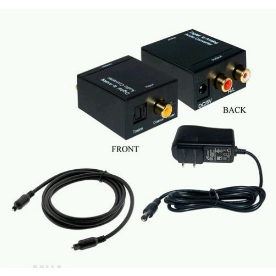 HỘP CHUYỂN ĐỔI OPTICAL SANG AUDIO AV KÈM CÁP OPTICAL loại 1