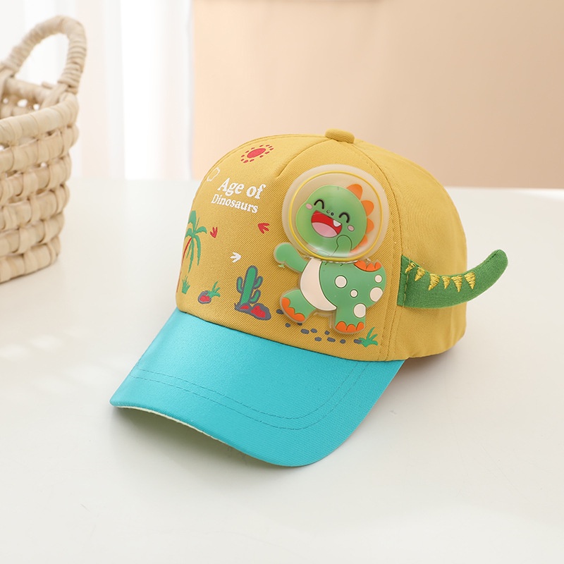 Mũ Lưỡi Trai Chống Nắng Họa Tiết Khủng Long Hoạt Hình Dễ Thương Cho Bé