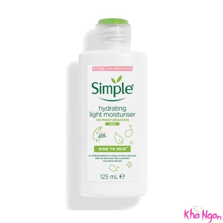 Sữa Dưỡng Ẩm Simple Kind To Skin Hydrating Light Moisturiser 12h [ MẪU MỚI ]