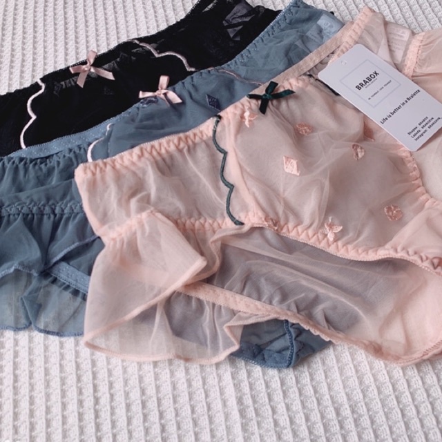 Quần lót ren nữ mỏng mịn bèo hông  dòng HIGHTECH BRABOX - QC63