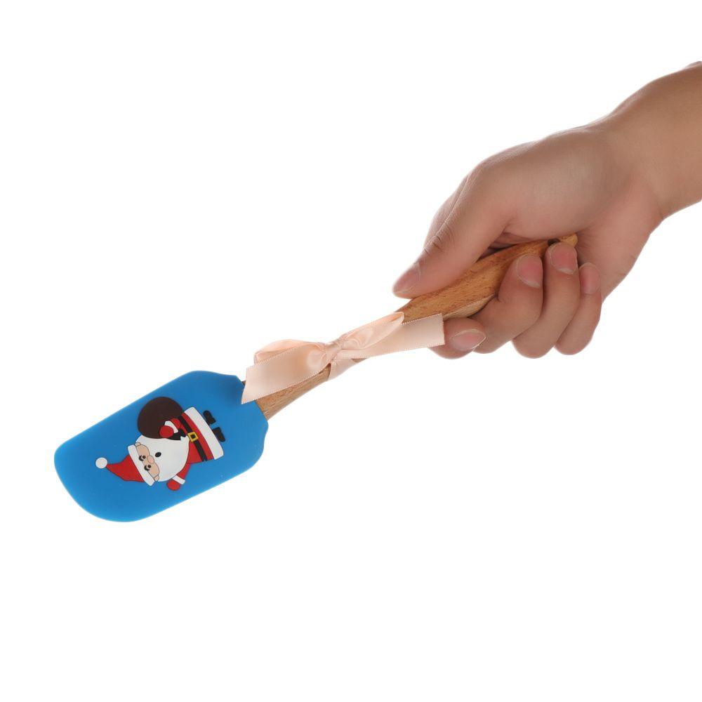 Dụng Cụ Trộn Bột Làm Bánh Bằng Silicone Họa Tiết Giáng Sinh