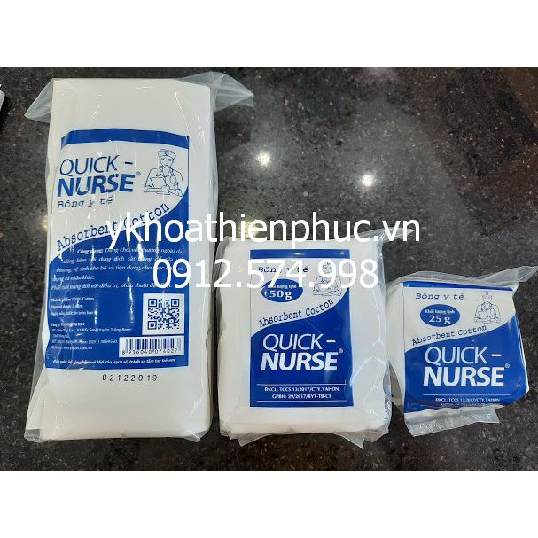 BÔNG GÒN QUICK NURSE 25gr; 50gr ; 100gr