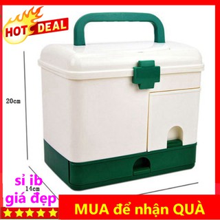 [SỈ IB] hộp thuốc y tế gia đình tiện lợi, hộp tủ đựng thuốc cá nhân nhiều ngăn
