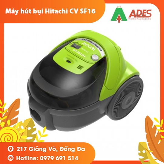 [Mã 154ELSALE2 giảm 7% đơn 300K] Máy Hút Bụi HITACHI CV-SF16 1600W hút 600ML thiết kế cầm tay tiện lợi - BH 12 tháng