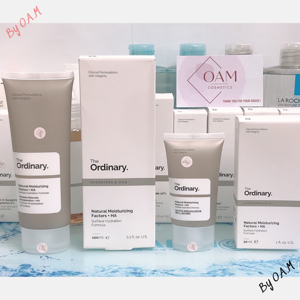 Kem dưỡng ẩm The Ordinary Natural Moisturizing Factors - HA (30ml+100ml)