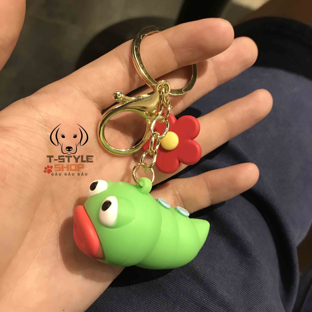 Móc khóa Sâu lá độc lạ