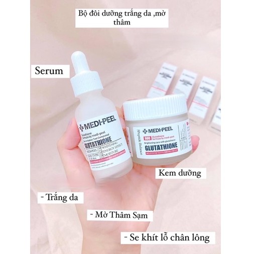 Combo Dưỡng Trắng MEDI-PEEL Glutathione 600 White