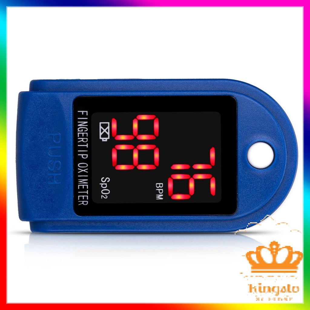 [Mới]Finger Clip Pulse Oximeter Abs Color Led Display Heart Rate Monitor Electronic