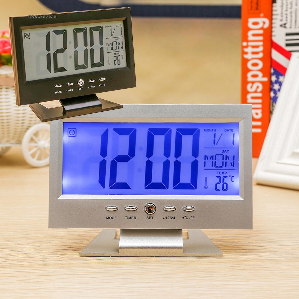 Digital clock Sound Control Mute Monitor Desktop Multi-function Suitable