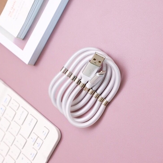 iPhone Fast Charging Cable Magnetic Fast Charging Data Line Type-c/Android/Apple Portable Self Winding Mobile Phone Cable