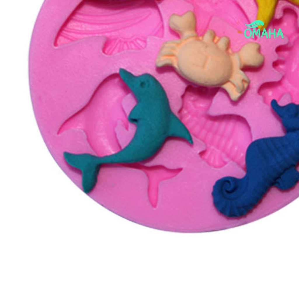 Khuôn Silicone Làm Bánh Thủ Công Hình Biển Dành Cho Nhà Bếp