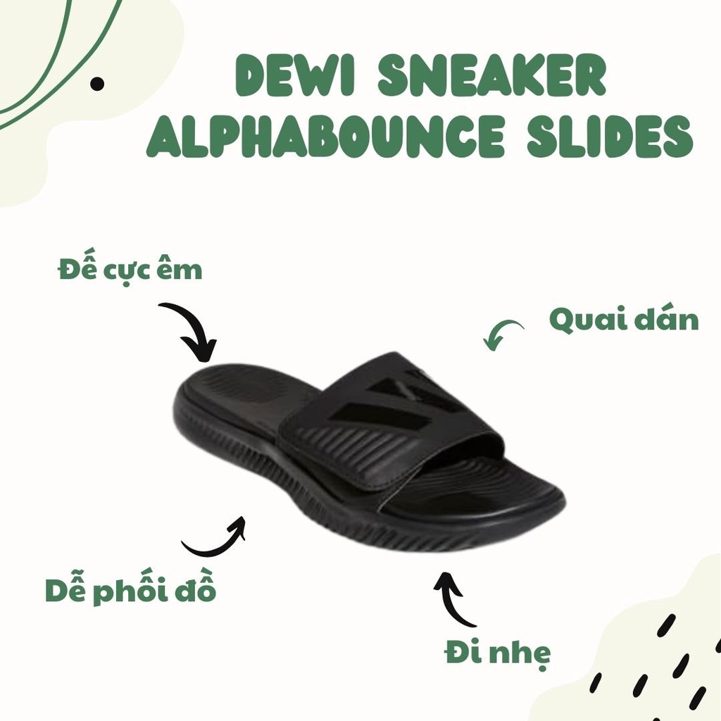 [Chính hãng] Dép Alphabounce trắng đen / full đen có sẵn - BA8775 / B41270