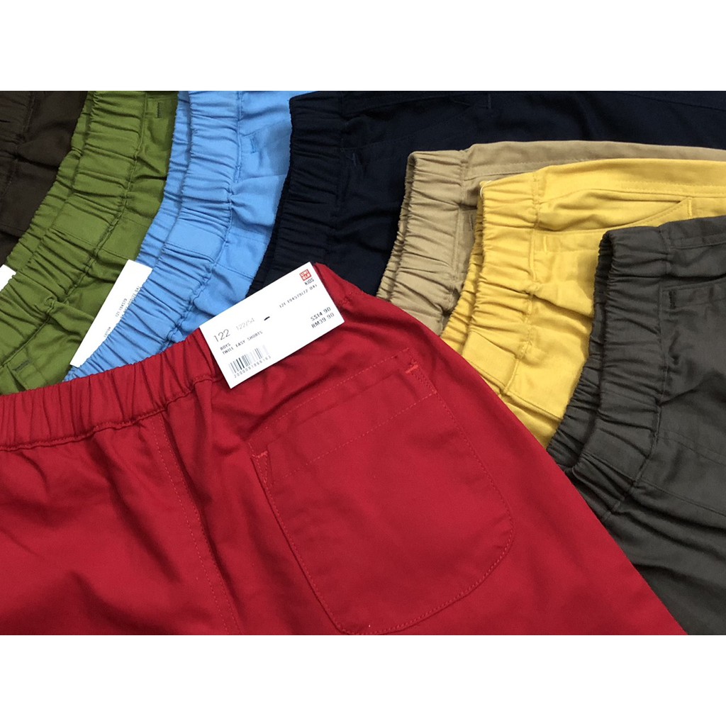 Quần short Uniqlo bé trai size đại chất vải kaki  mềm màu sắc tươi trẻ