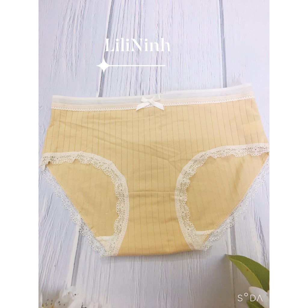 (Freesize, chọn màu) Quần lót nữ cotton băng ren thoáng khí kháng khuẩn cao cấp siêu thoải mái | BigBuy360 - bigbuy360.vn
