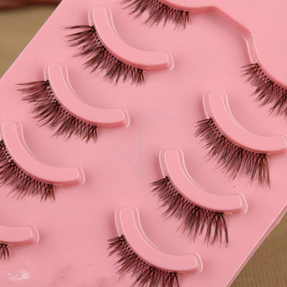 Set 5 Cặp Lông Mi Giả Màu Đen Nối Dài Trang Điểm Dự Tiệc