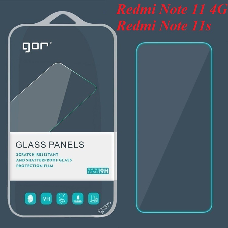 Kính cường lực Gor Xiaomi Redmi Note 11 4G 6,43" / Redmi Note 11s - Kính cường lực Gor trong suốt (tặngkeochốnghởviền)