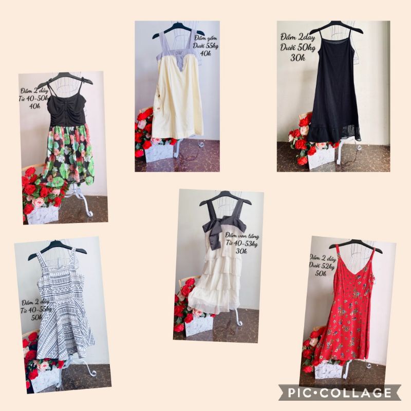 Váy 2 dây kiểu