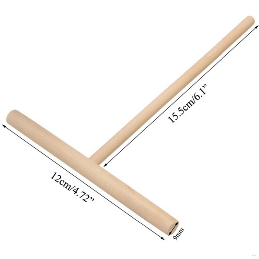 Set 2 Dụng Cụ Làm Khoai Tây Chiên Hình Chữ T Bằng Gỗ