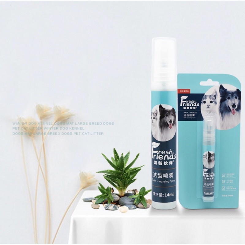 Xịt Thơm Miệng Cho Chó Mèo Fresh Friend 14ml - Trị Hôi Miệng Chó Mèo