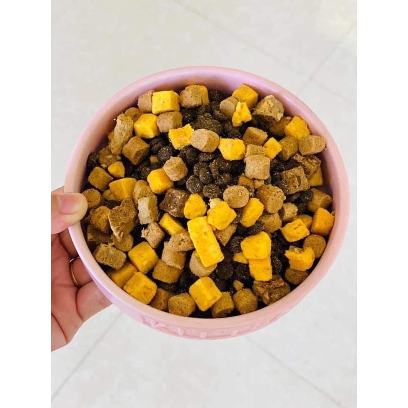 Thức ăn hạt Mister Donut cho mèo cao cấp  trộn topping kích thích ăn ngon cho mèo gói 1kg/seal 1,8KG