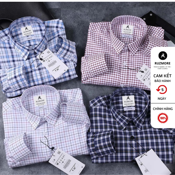 Áo Sơ Mi Nam Dài Tay Kẻ Sọc Caro Cao Cấp Hàng Hiệu Công Sở Đẹp Hàn Quốc Vải Cotton Xuất Dư [fs50k]