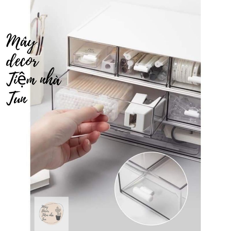 Tủ mini để bàn đựng dụng cụ học tập đựng vật dụng nhỏ nhiều ngăn