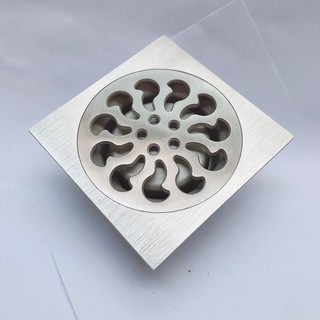 phễu thoát sàn chống hôi hàng đúc nguyên khối inox304 mờ