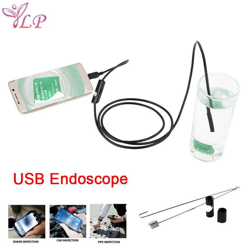 Dây camera nội soi 5.5mm 1m 1.3mp có đèn led cho điện thoại android otg ip67