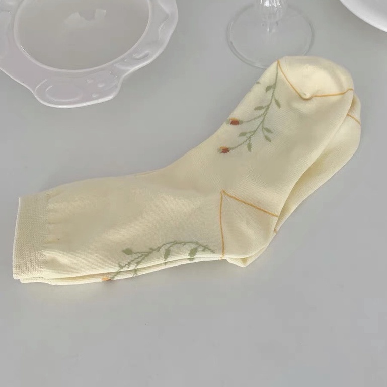 TL61 tất vớ nữ hoa gót chân LOLITA