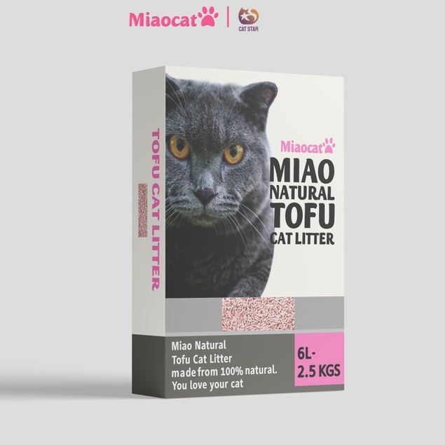 Cát vệ sinh đậu nành Miao Tofu Cat Litter dành cho mèo | Cát vệ sinh đậu nành hữu cơ cho mèo
