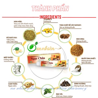Kem đánh răng dược liệu Ngọc Châu