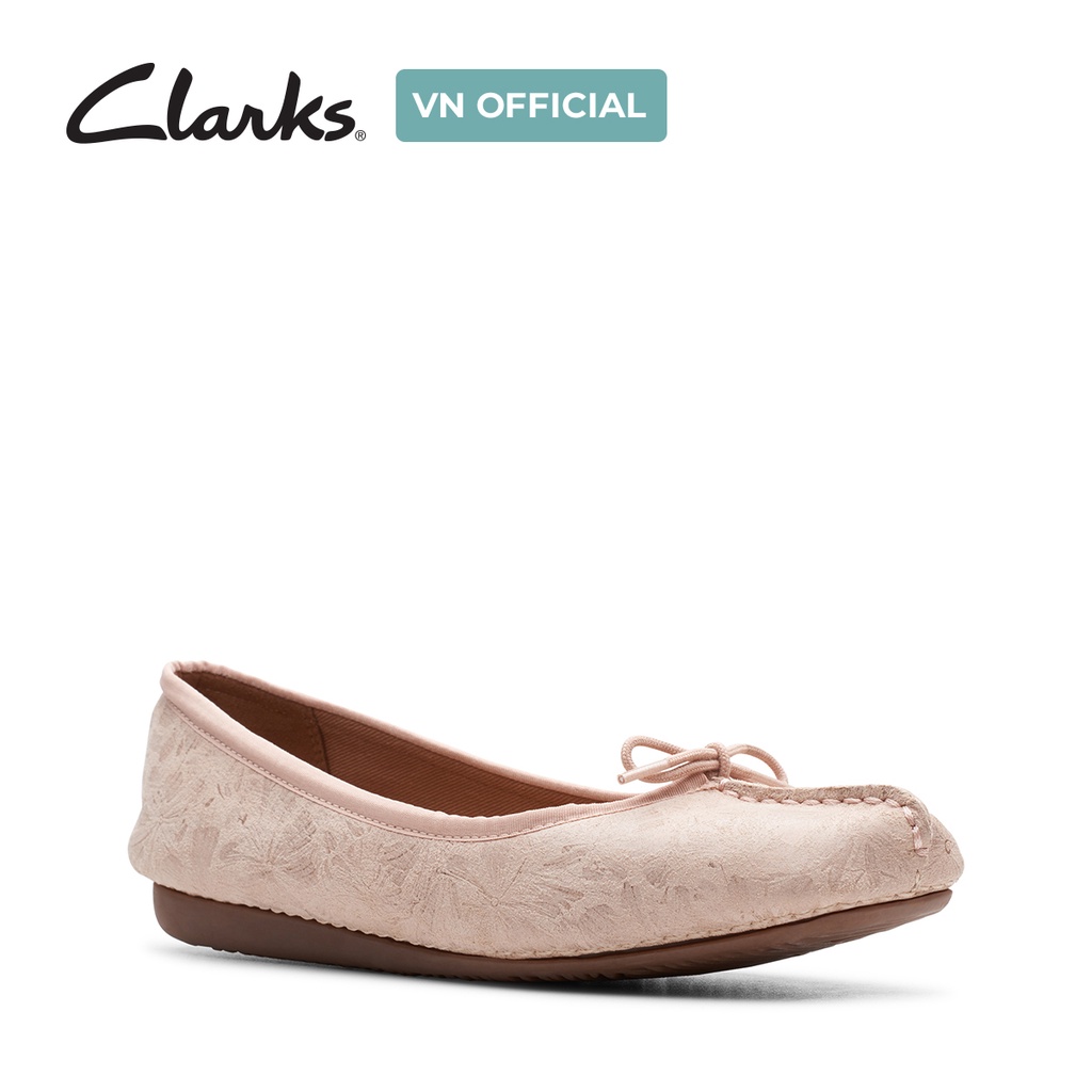 Giày Da Nữ màu Hồng phấn ánh kim Freckle Ice