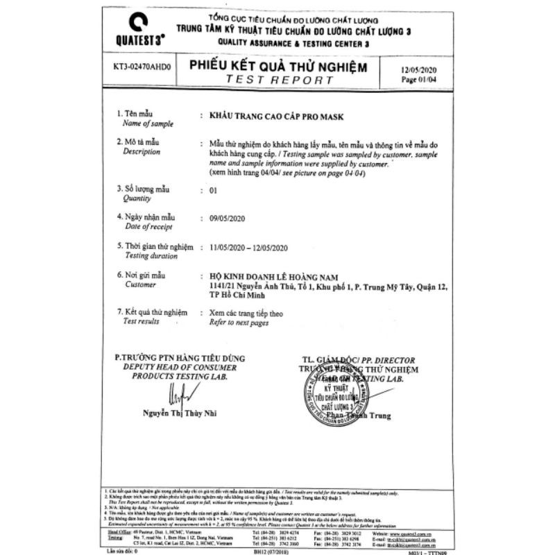 Khẩu Trang N95 Kháng Khuẩn Có Van ( VNXK) | BigBuy360 - bigbuy360.vn