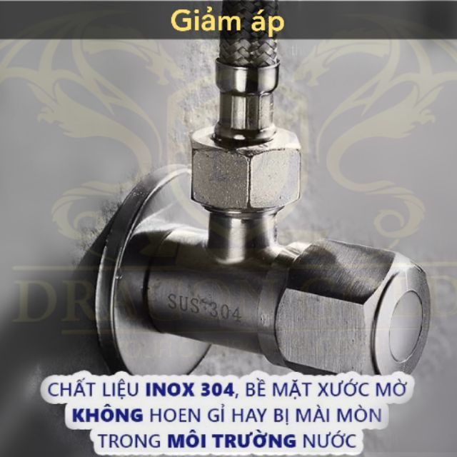 Van điều áp , van giảm áp inox 304 lắp bồn cầu và vòi xịt vệ sinh