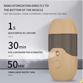 Máy Phun Sương Nano 50ML Dưỡng Ẩm Chống Vi Khuẩn Cho Da Mặt Có Thể Sạc Lại Bằng Cổng USB