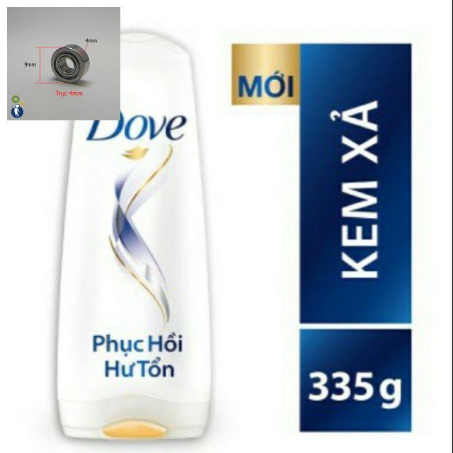 (KA) Kem xả dove dưỡng tóc bồng bềnh phục hồi hư tổn chai 335ml