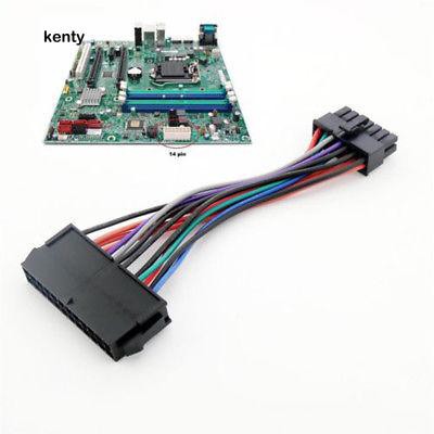 Kt KT Ktt★Dây Cáp Nguồn ATX 24 Pin Sang 14 Pin Cho Lenovo IBM