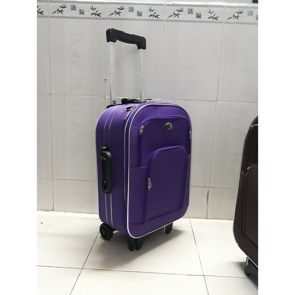 Vali vải du lịch xách tay - Size 20inch - 3 bánh có khoá số