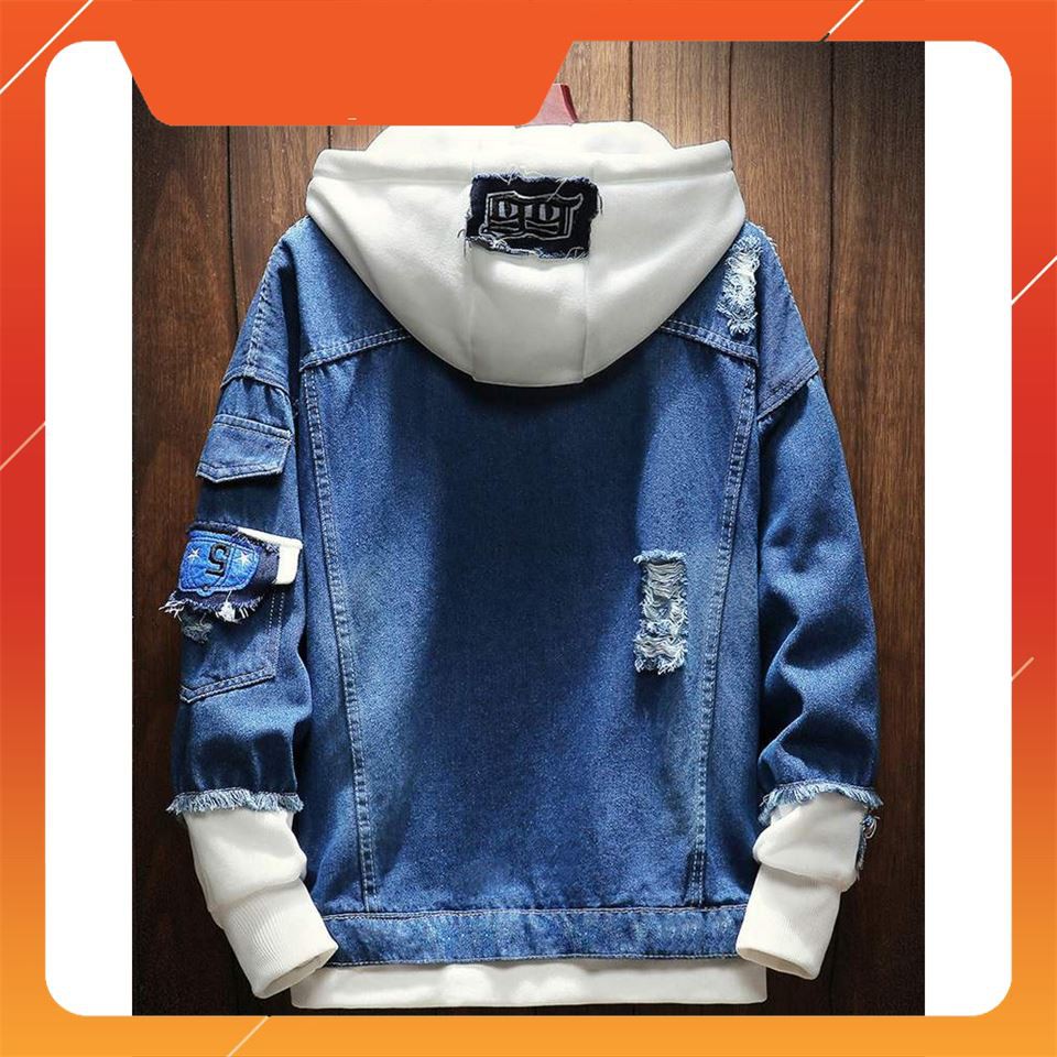[ Sale Off ] áo khoác jean nam,khoác jean Unisex cao cấp KJC19 thời trang trung niên