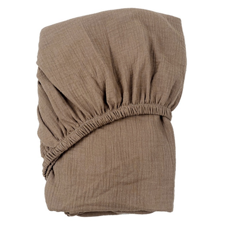 Ga Trải Giường Cotton Mềm Mại Màu Trơn Kích Thước 70x130x22cm Cho Bé