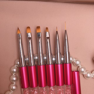 Set cọ nail cán đá 7 cây