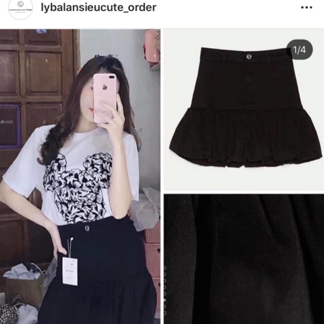Chân váy 2 màu 0576/019+2% shopee